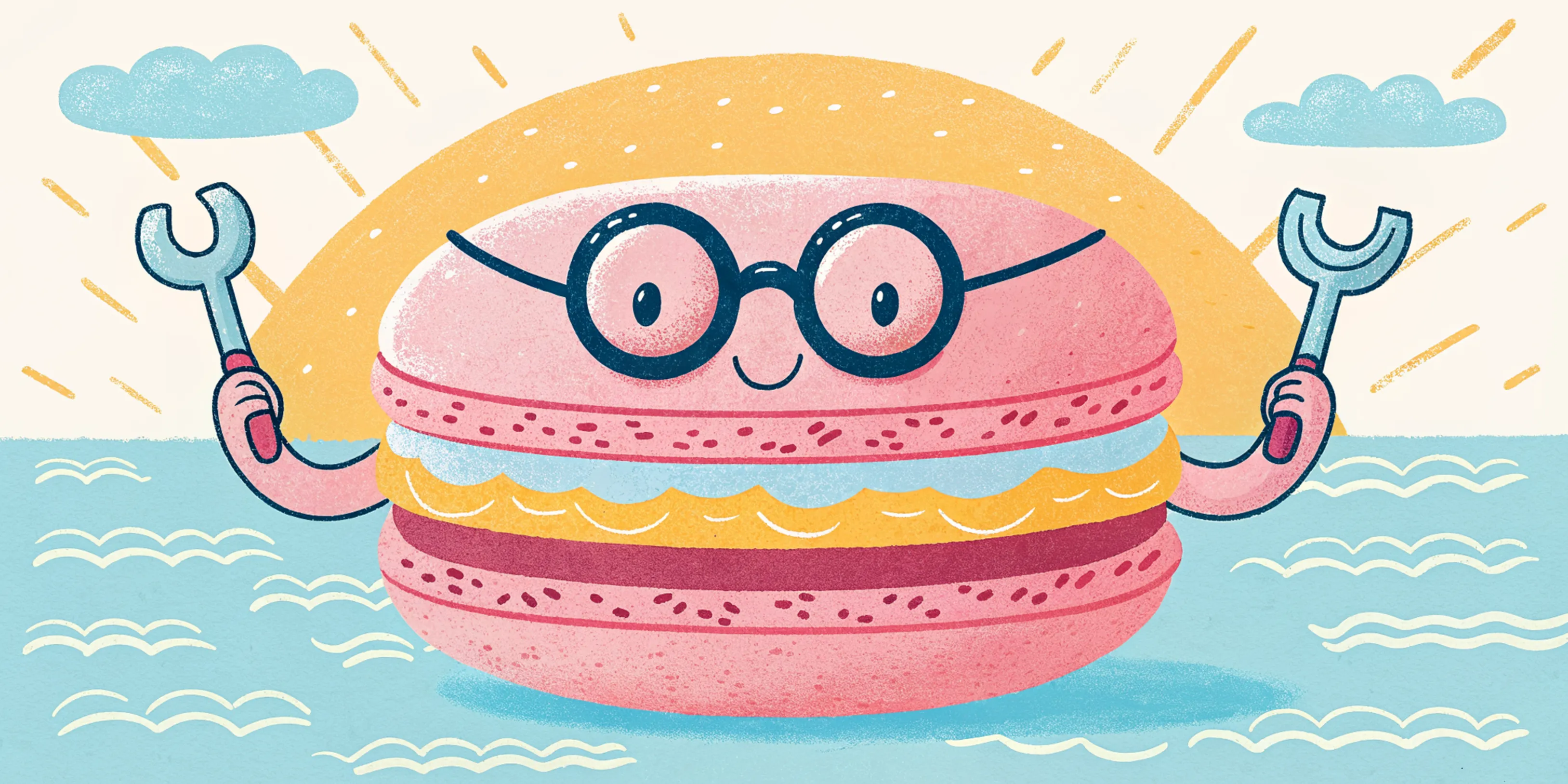 macaron-building