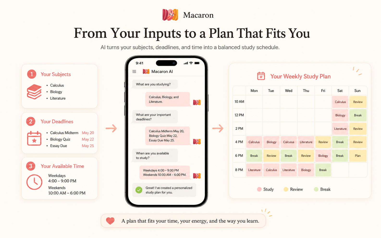 A Study Schedule That Works the Way You Do