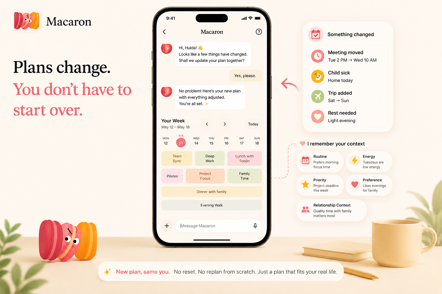 Adjust as Life Happens — Macaron Remembers